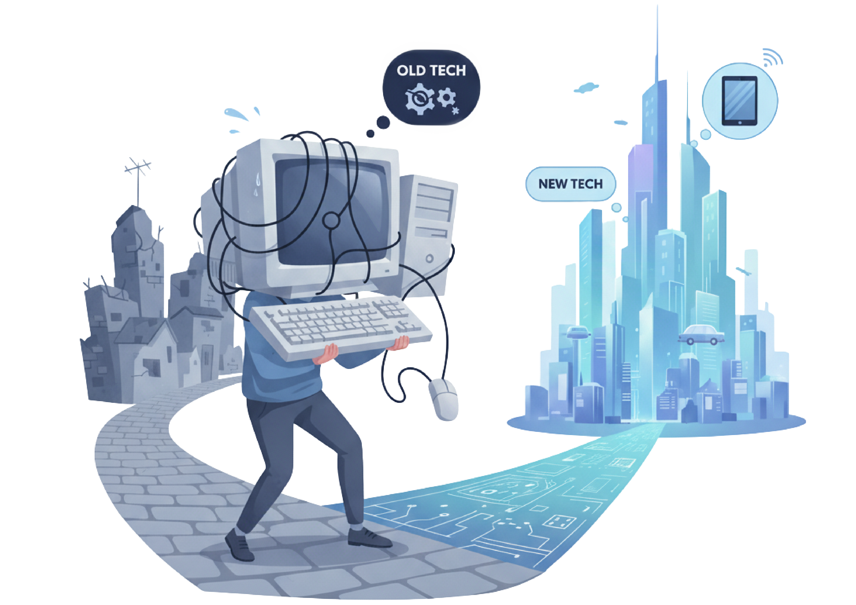 FinTech platform challenges: scalability, outdated technology, and high U.S. development costs.